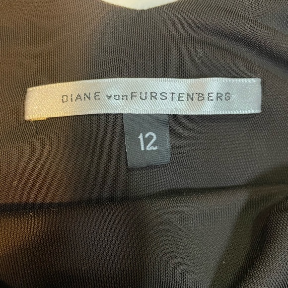 Brown Knit Diane Von Furstenberg Dress Size 12 - Picture 7 of 9